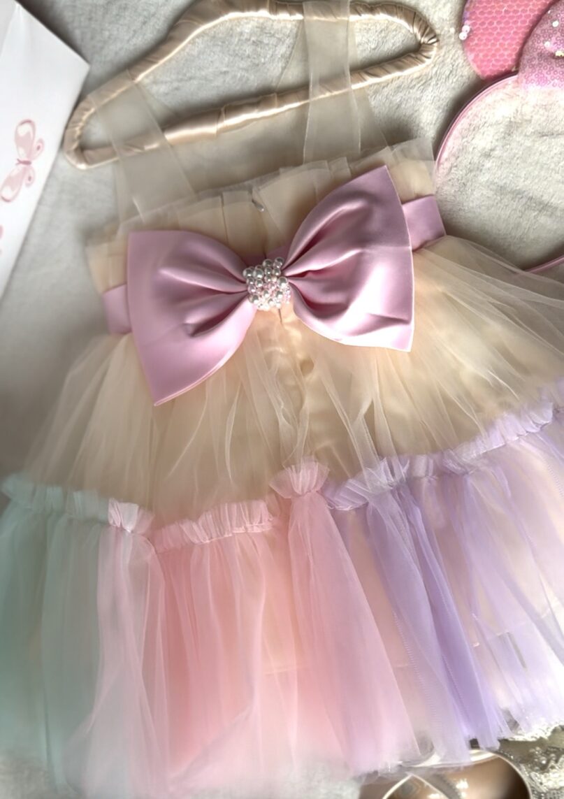 Vestido Arcoiris De Fiesta - Imagen 2