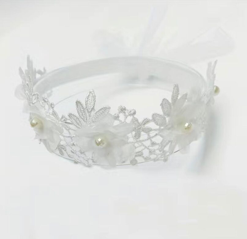 Diadema Flores Bordadas - Imagen 3