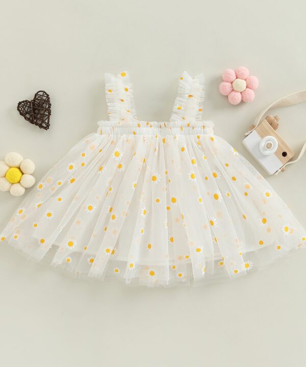 Vestido Tul Margarita Blanco