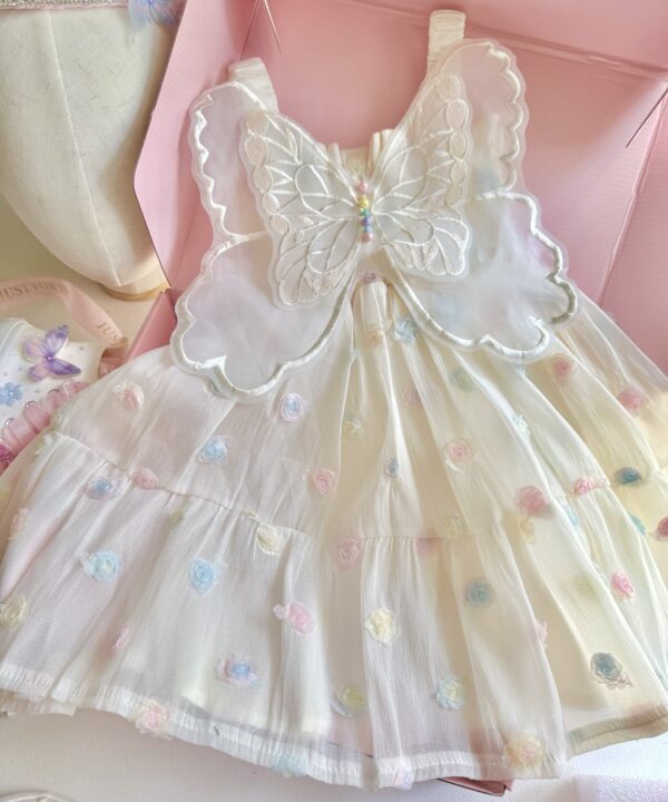 Vestido Mariposa y tulipanes